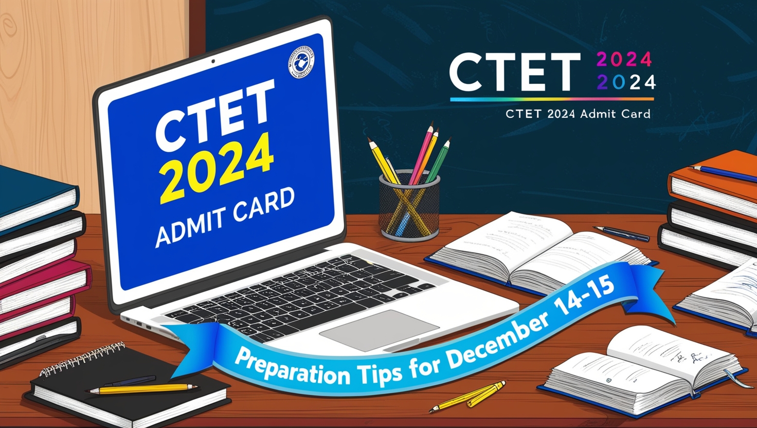 CTET Admit Card 2024, Exam City OUT, Check From This Direct Link Here, Exam Date 14 – 15 December & CTET 2024 Preparation Tips .
